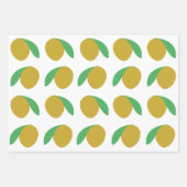 Mango Tropical Fruit Zomerfeest Inpakpapier Vel (Voorkant 3)