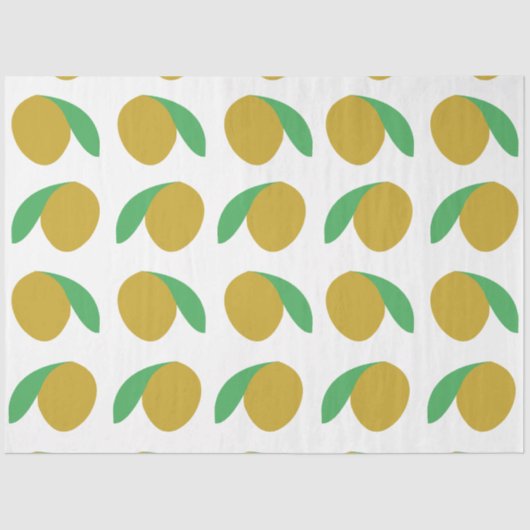 Mango Tropical Fruit Zomerfeest Tissuepapier (Voorkant)