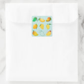 Mango Vers Vierkante Sticker (Tas)