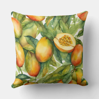 Mango Vruchten en Bladeren  Kussen