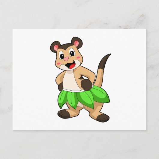 Mangoest op balletdans briefkaart (Voorkant)