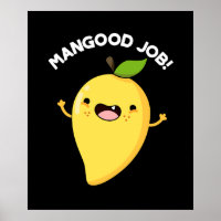 Mangood Job Funny Mango Fruit Pun Dark BG