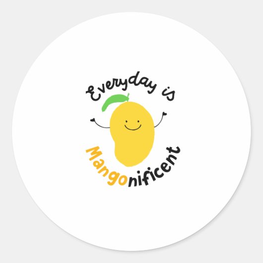 Mangopun Ronde Sticker (Voorkant)