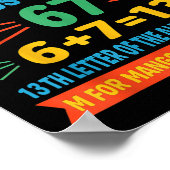 Mangos Mustard 67 Tee Funny Alphabet Code M Meme F Poster (Hoek)