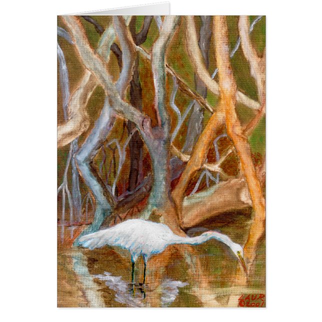 "Mangrove Egret No. 4" (Voorkant)