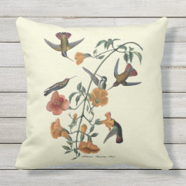 Mangrove Hummingbird getextureerd Outdoor Pillow 2 Buitenkussen