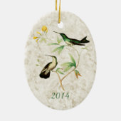 Mangrove Hummingbird Keramisch Ornament (Achterkant)