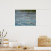 Mangrove Lagoon Water Blue Poster (Keuken)