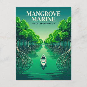 Mangrove Marine National Park Verenigde Arabische Briefkaart