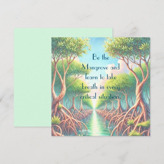 Mangrove & Quote Kaart (Voorkant / Achterkant)