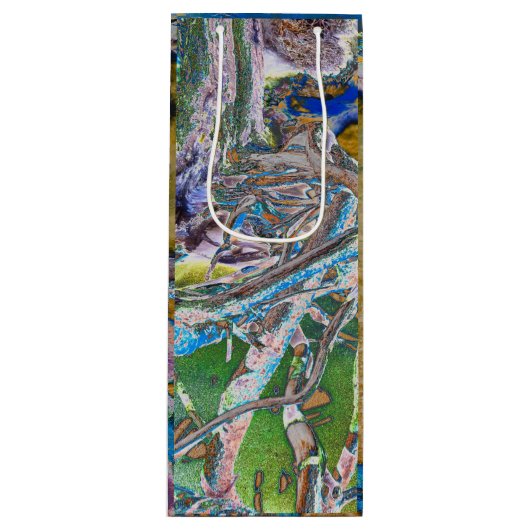 Mangrove Root Wine Gift Bag Wijn Cadeautas (Voorkant)