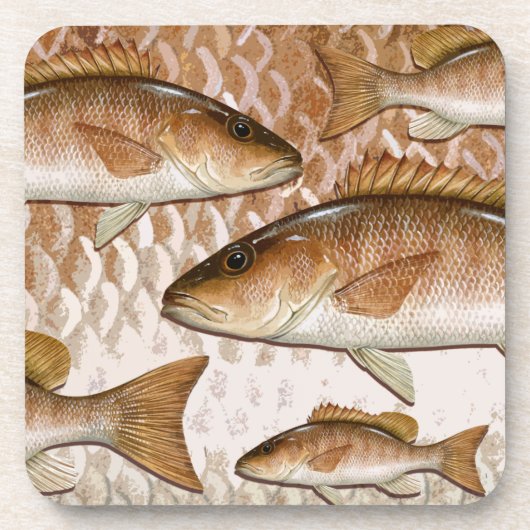 Mangrove Snapper-Onderzetters (grijze Snapper) Bier Onderzetter (Voorkant)