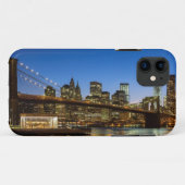 Manhattan and Brooklyn Bridge bij schemering Case-Mate iPhone Case (Achterkant (horizontaal))