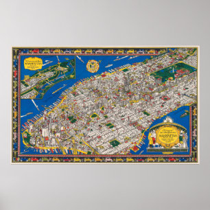 MANHATTAN ART DECO 1926 POSTER