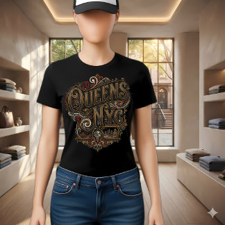 Manhattan Art Deco Silhouette Embleem T-shirt