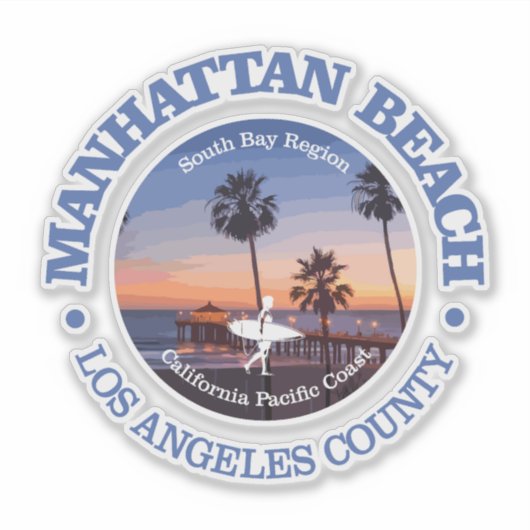 Manhattan Beach (C) Sticker (Voorkant)