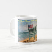 Manhattan Beach, CA Café/Thé Mug (Devant gauche)