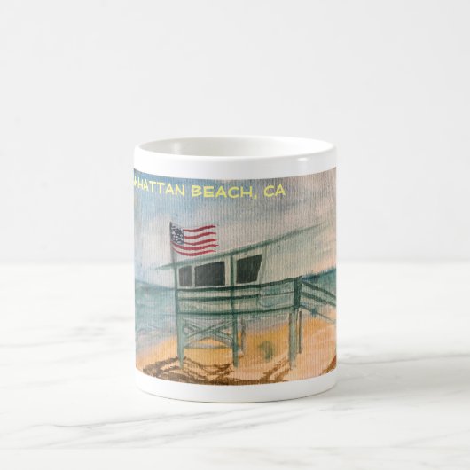 Manhattan Beach, CA Café/Thé Mug (Centre)