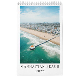 Manhattan Beach Cadeau 2027 Fotografie Maandelijks Kalender