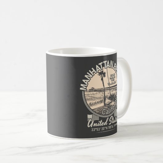 MANHATTAN BEACH CITY - LOS ANGELES CALIFORNIA KOFFIEMOK (Voorkant rechts)