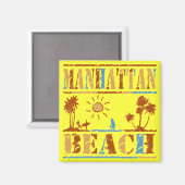 Manhattan Beach Magneet (Voorkant / Achterkant)