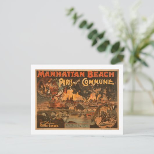 Manhattan Beach - Parijs en het commune Play Briefkaart (Staand voorkant)