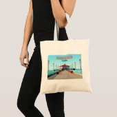 Manhattan Beach Pier Los Angeles California Tote Bag (Voorkant (product))
