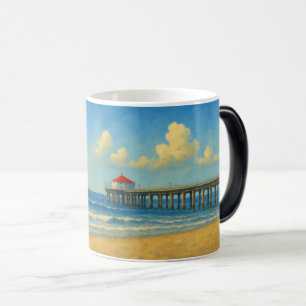 Manhattan Beach Pier met rood dak Magische Mok