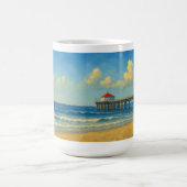 Manhattan Beach Pier met rood dak Magische Mok (Midden)