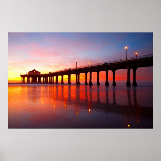 Manhattan Beach Pier Poster (Voorkant)