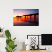 Manhattan Beach Pier Poster (Thuiskantoor)