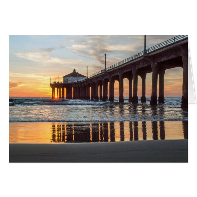 Manhattan Beach Pier Sunset (Voorkant Horizontaal)