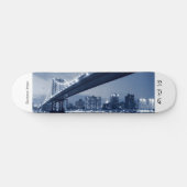 Manhattan Bridge and Skyline at Night, NYC Skateboard (Horizontaal)