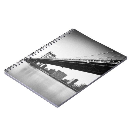 Manhattan Bridge and skyline, New York, VS. Notitieboek (Linkerzijde)