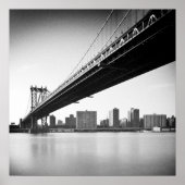 Manhattan Bridge and skyline, New York, VS. Poster (Voorkant)