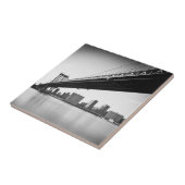 Manhattan Bridge and skyline, New York, VS. Tegeltje (Zijkant)