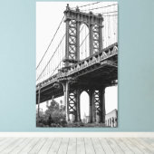 Manhattan Bridge Canvas Afdruk (Insitu (Houten vloer))
