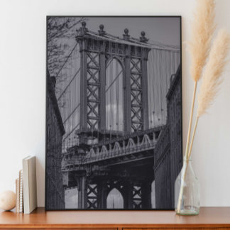 Manhattan Bridge, Dumbo, Brooklyn NYC Photograph  Poster