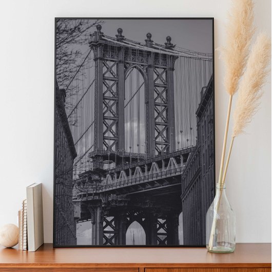 Manhattan Bridge, Dumbo, Brooklyn NYC Photograph  Poster