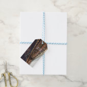 Manhattan Bridge en NYC Skyline Cadeaulabel (Met Touw)