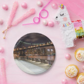 Manhattan Bridge en NYC Skyline Papieren Bordje (Feest)