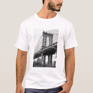 Manhattan Bridge in zwart-wit T-shirt