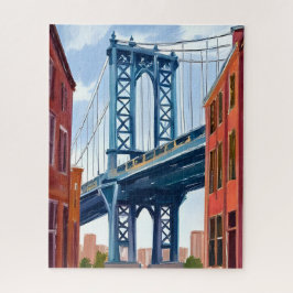 Manhattan Bridge New York City Painting Legpuzzel