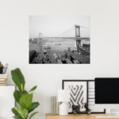 Manhattan Bridge Poster (Thuiskantoor)