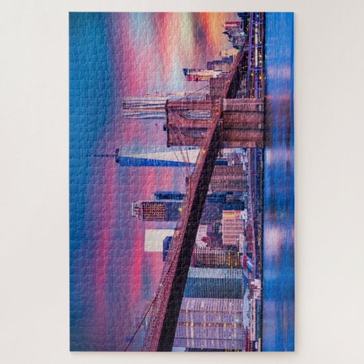 Manhattan Brooklyn Bridge New York Jigzaag Puzzle Legpuzzel (Verticaal)