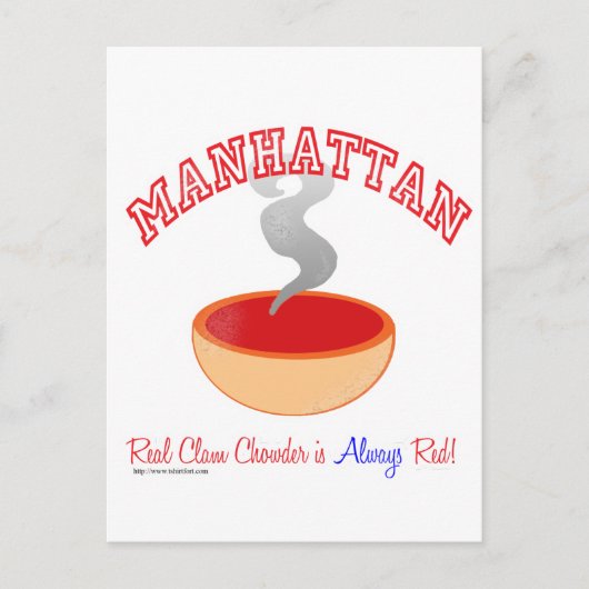 Manhattan Chowder War Briefkaart (Voorkant)