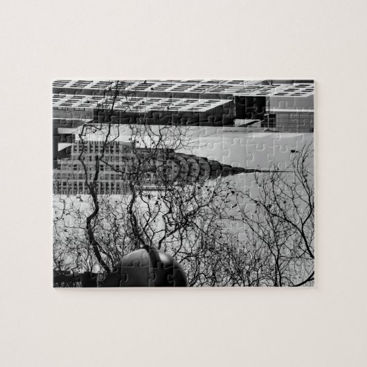 Manhattan Chrysler Building in Winter puzzle (Horizontal)