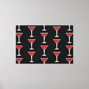 Manhattan Cocktail Barman Alcohol Drank Liefhebber Canvas Afdruk