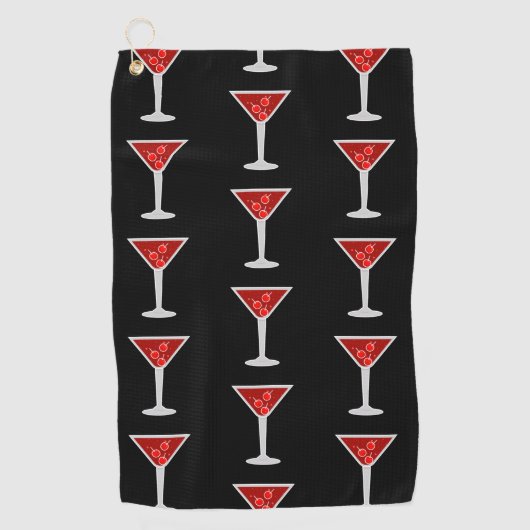 Manhattan Cocktail Bartender Alcohol Liquor Lovers Golfhanddoek (Voorkant)