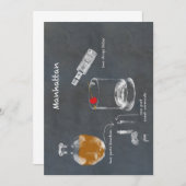 Manhattan Cocktail Kaart (Voorkant / Achterkant)